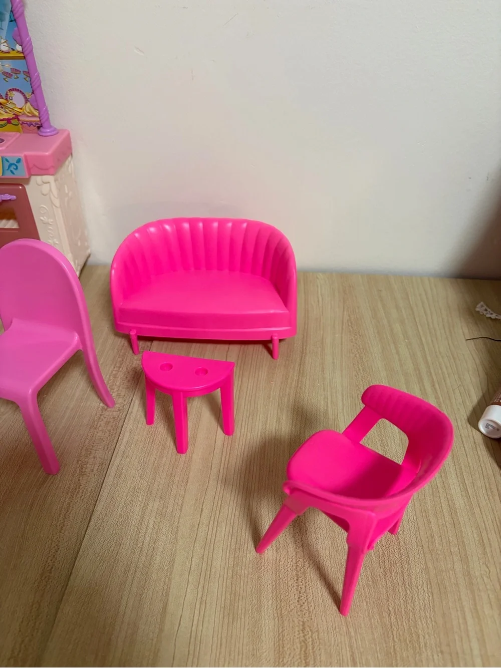 Barbie Pink & White Playroom Furniture Set